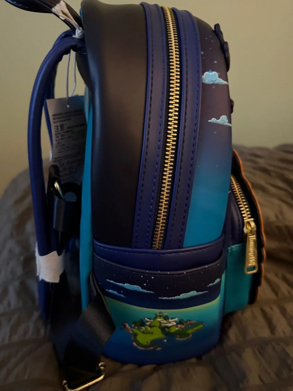 Loungefly Navy & Red Peter Pan Ride Mini Backpack